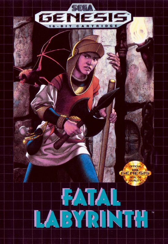Fatal Labyrinth box art for Sega Genesis